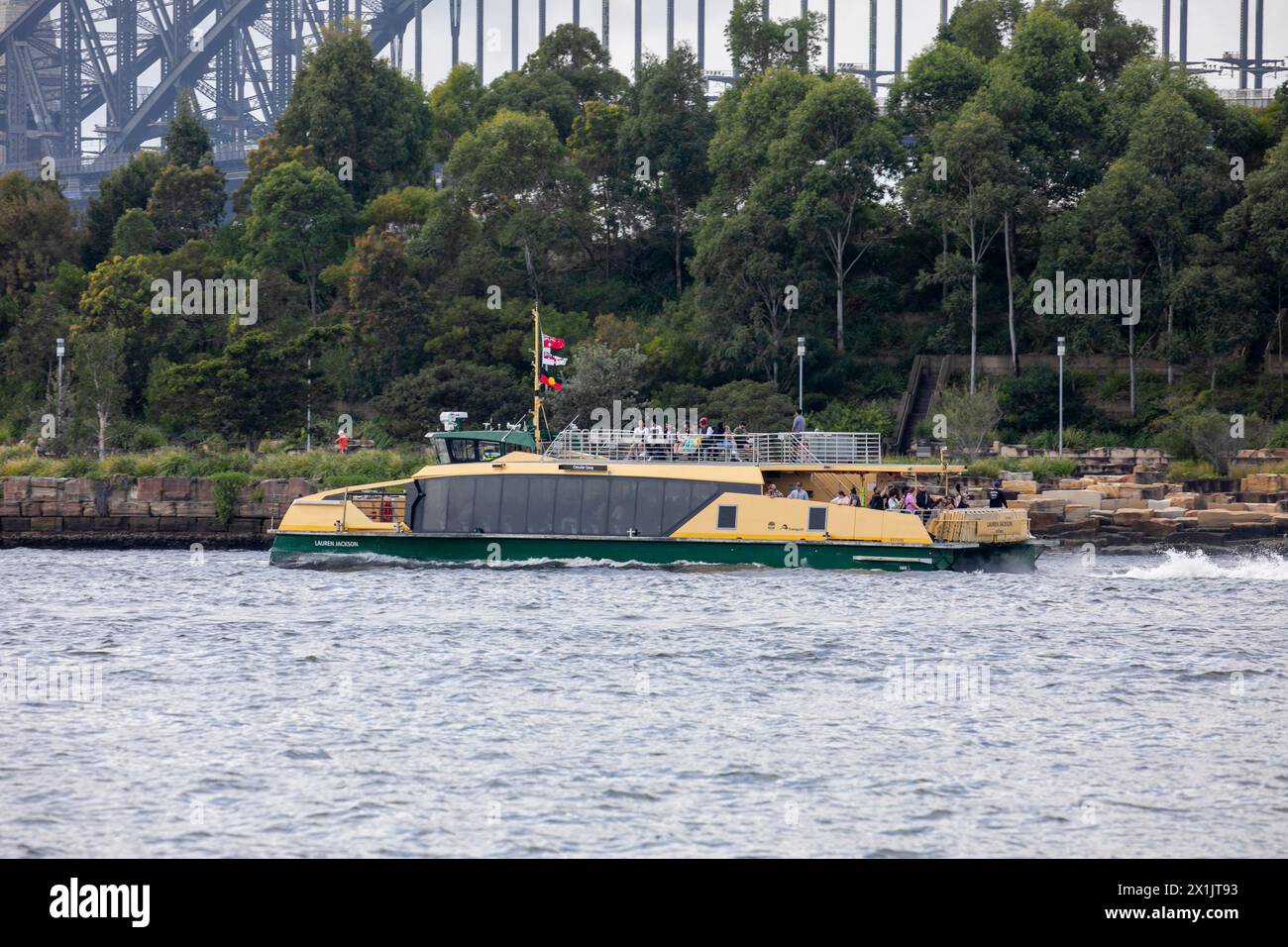 Sydney riverclass ferry the MV Lauren Jackson, named after basketball