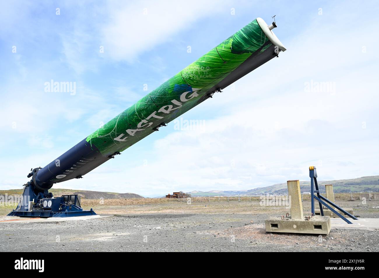 FastRig wingsail during the launch at Hunterston Parc near