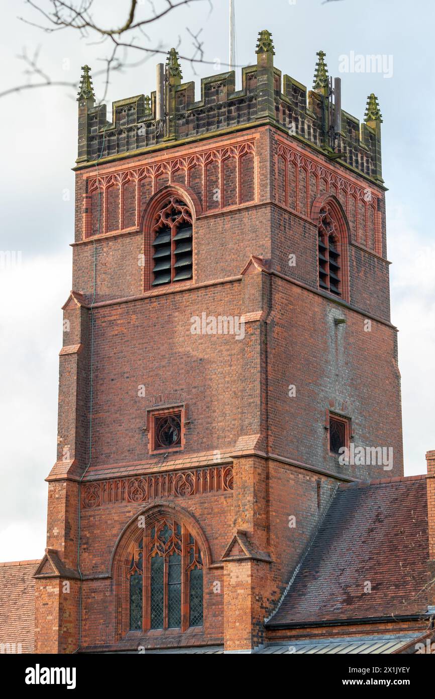 St Cross Church is in the town of Knutsford, Cheshire, England Stock Photo