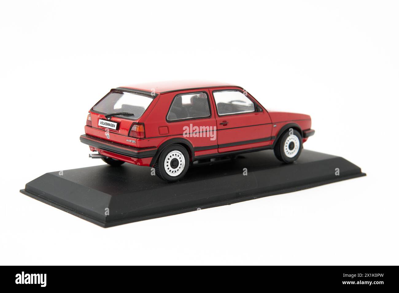 Belgrade, Serbia 04032024 Volkswagen Golf 2 GTI small car toy VW