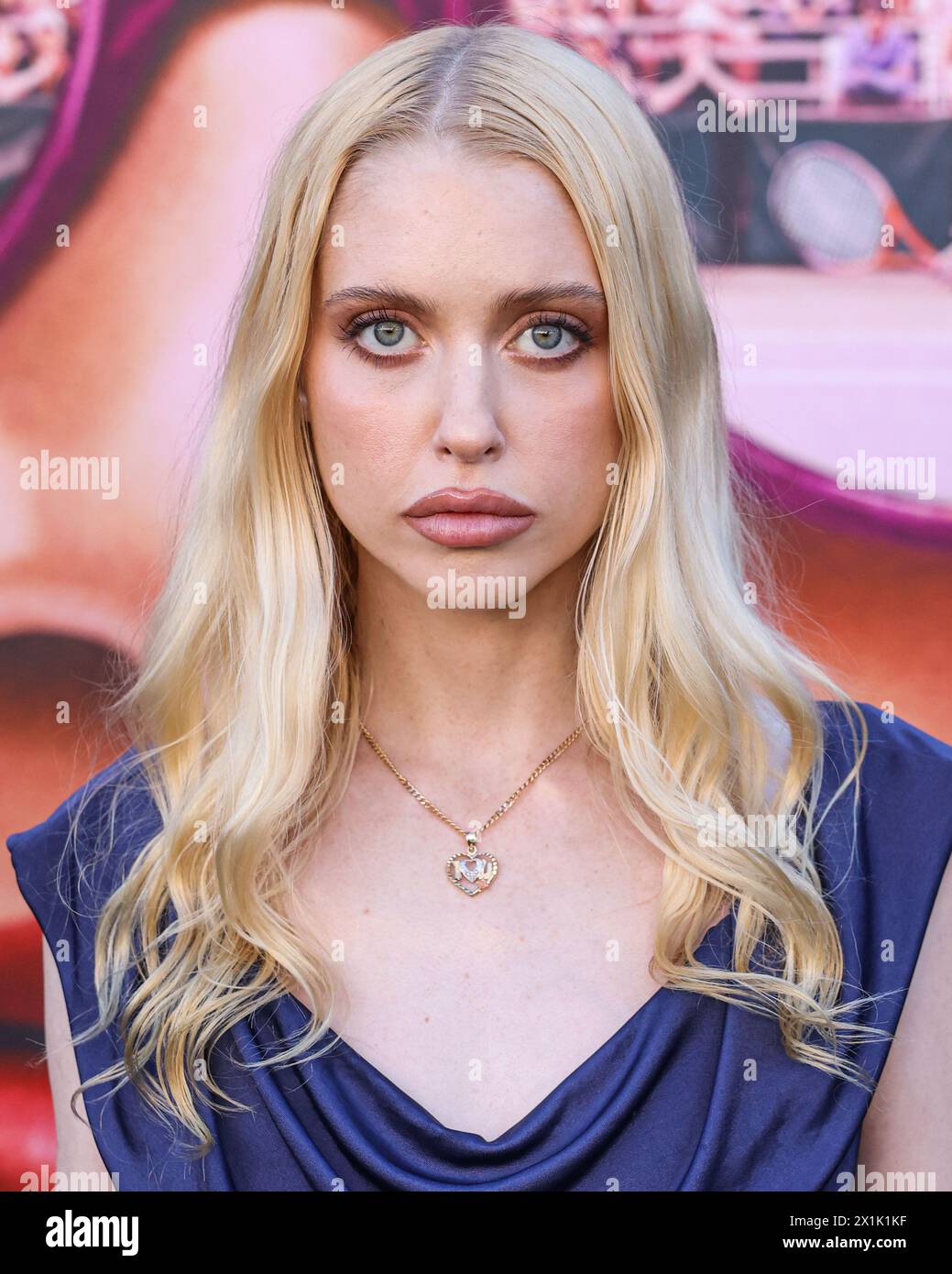 WESTWOOD, LOS ANGELES, CALIFORNIA, USA - APRIL 16: Chloe Cherry arrives at the Los Angeles Premiere Of Amazon MGM Studios' 'Challengers' held at Westwood Village Theater on April 16, 2024 in Westwood, Los Angeles, California, United States. (Photo by Xavier Collin/Image Press Agency) Stock Photo