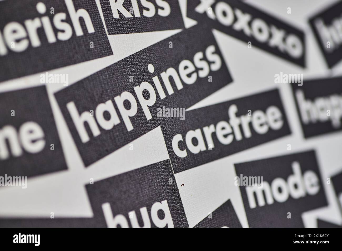 Inspirational Words Close-Up - Positive Typography Macro Stock Photo