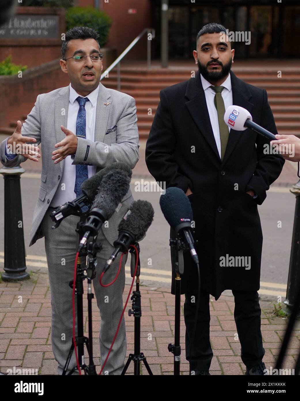 Mohammed Ayaz (left) and Adnaan Riaz, the sons of victim Mohammed Rayaz ...
