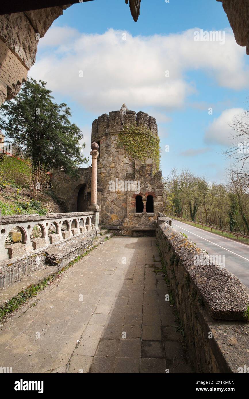 Castle Roseburg in Ballenstedt in the Harz Mountains in Saxony-Anhalt, Germany, March 31, 2024 Stock Photo