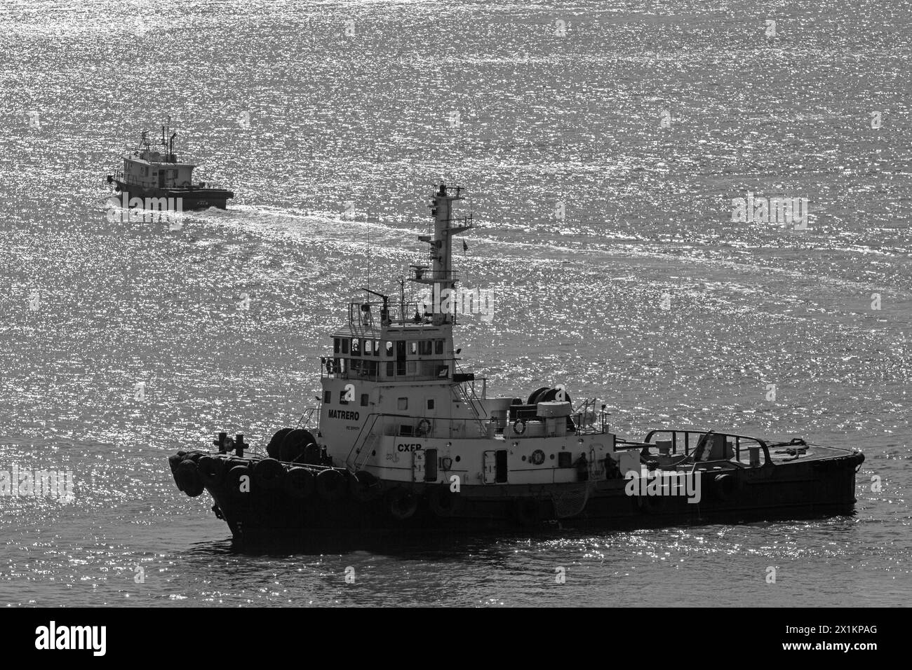 Tugboat, Port of Montevideo, Uruguay, South America Stock Photo