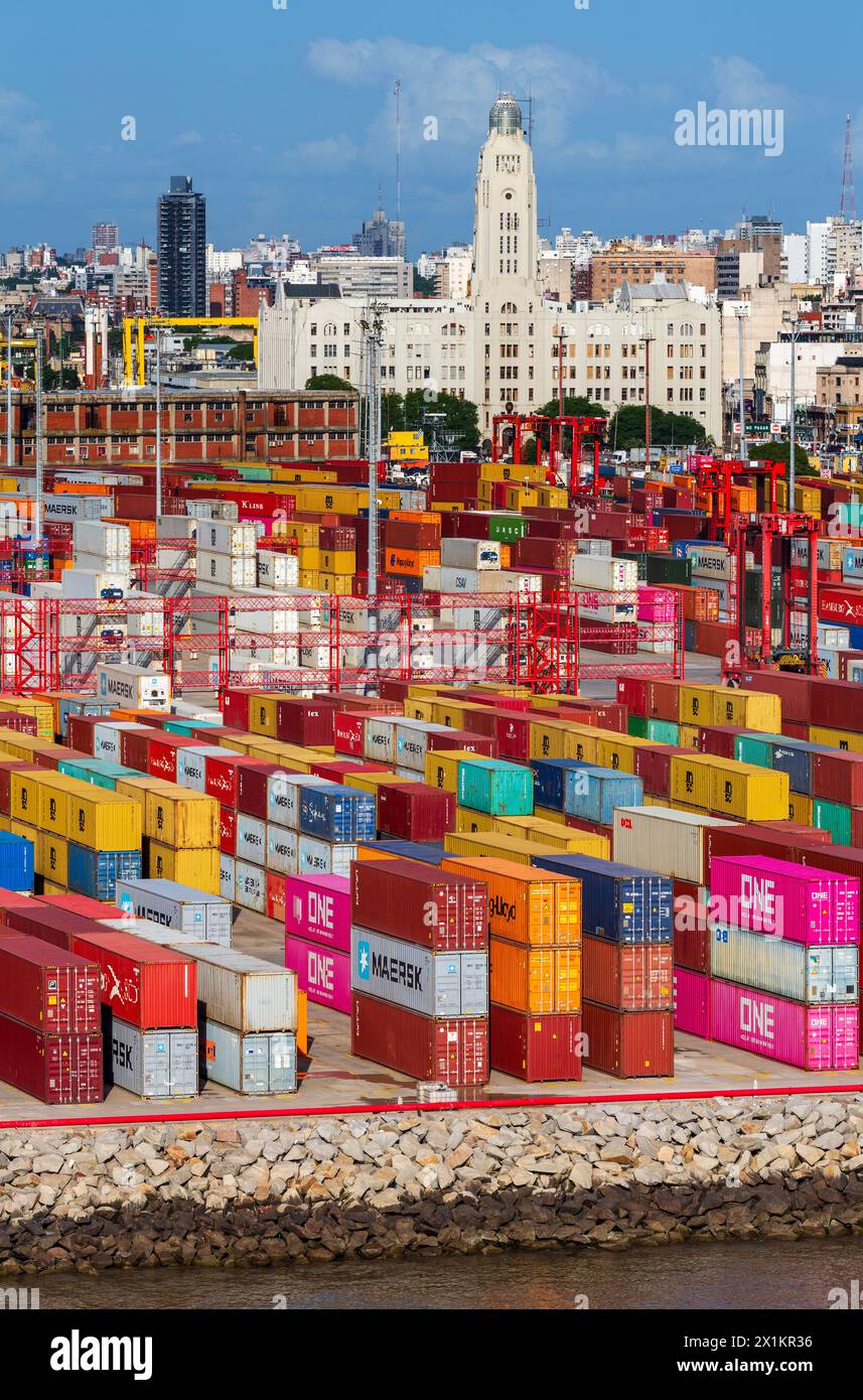 Port of Montevideo, Uruguay, South America Stock Photo