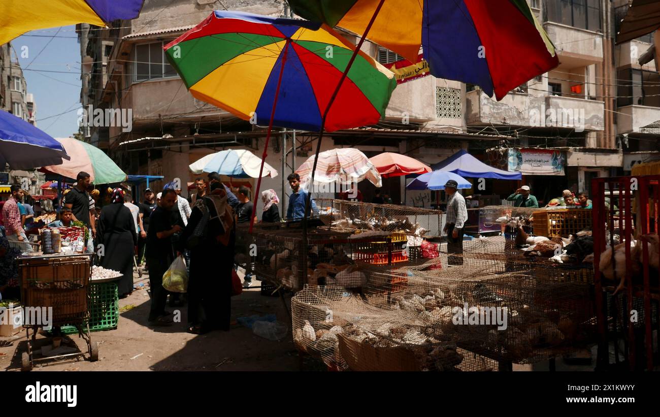 Market in Gaza City,  Gaza Strip, in 2019 Stock Photo