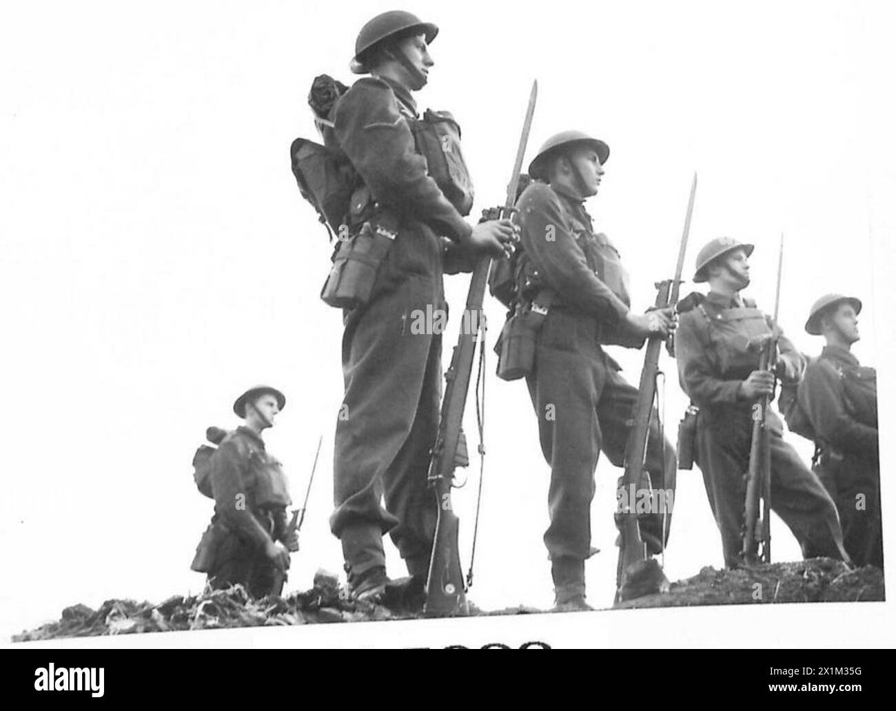 Young soldiers perform bayonet fighting exercises as part of battalion ...