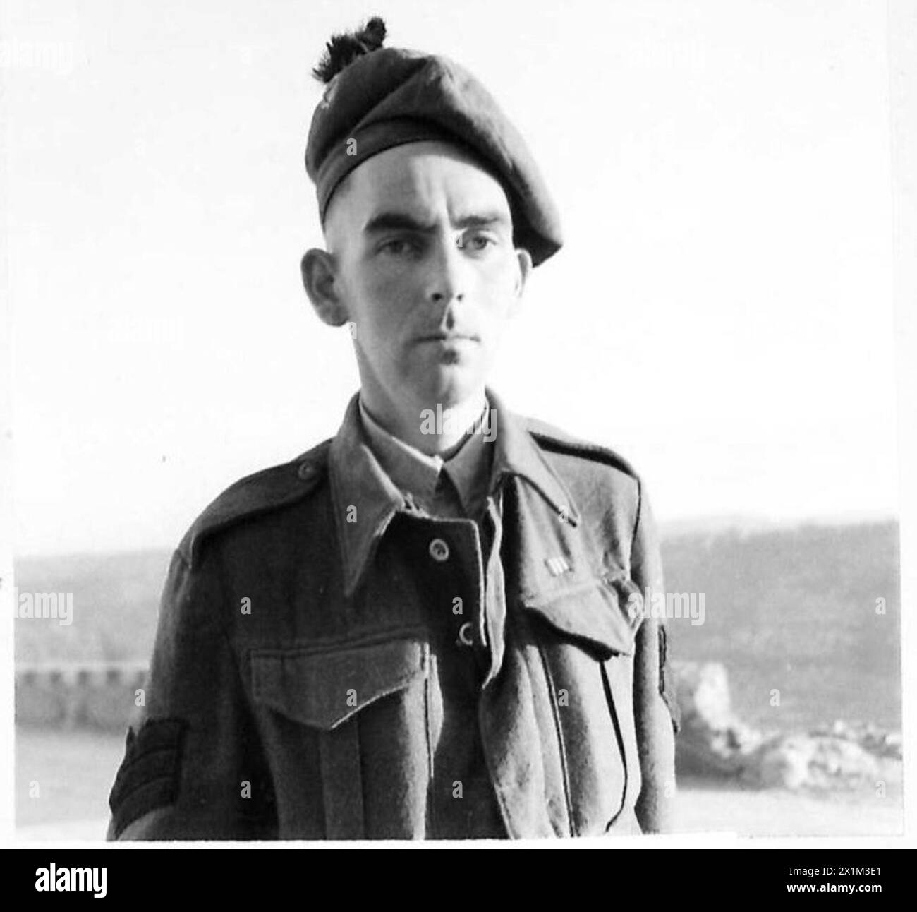 Sgt. H. Donaghy of the London Irish Rifles, awarded the Military Medal ...