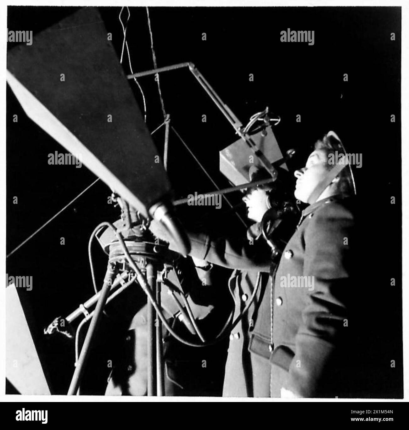 Sub. Sydney King-Mason and Sub. Marjorie McAlpine, ATS searchlight ...