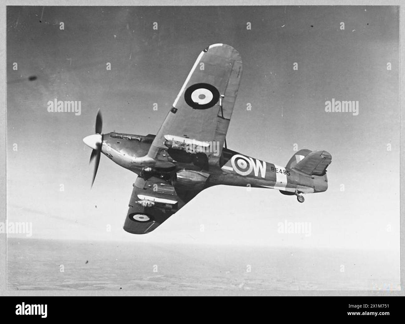 HURRICANE (HAWKER) MARK IIB - Rolls-Royce XX engine. No. 402 Squadron ...