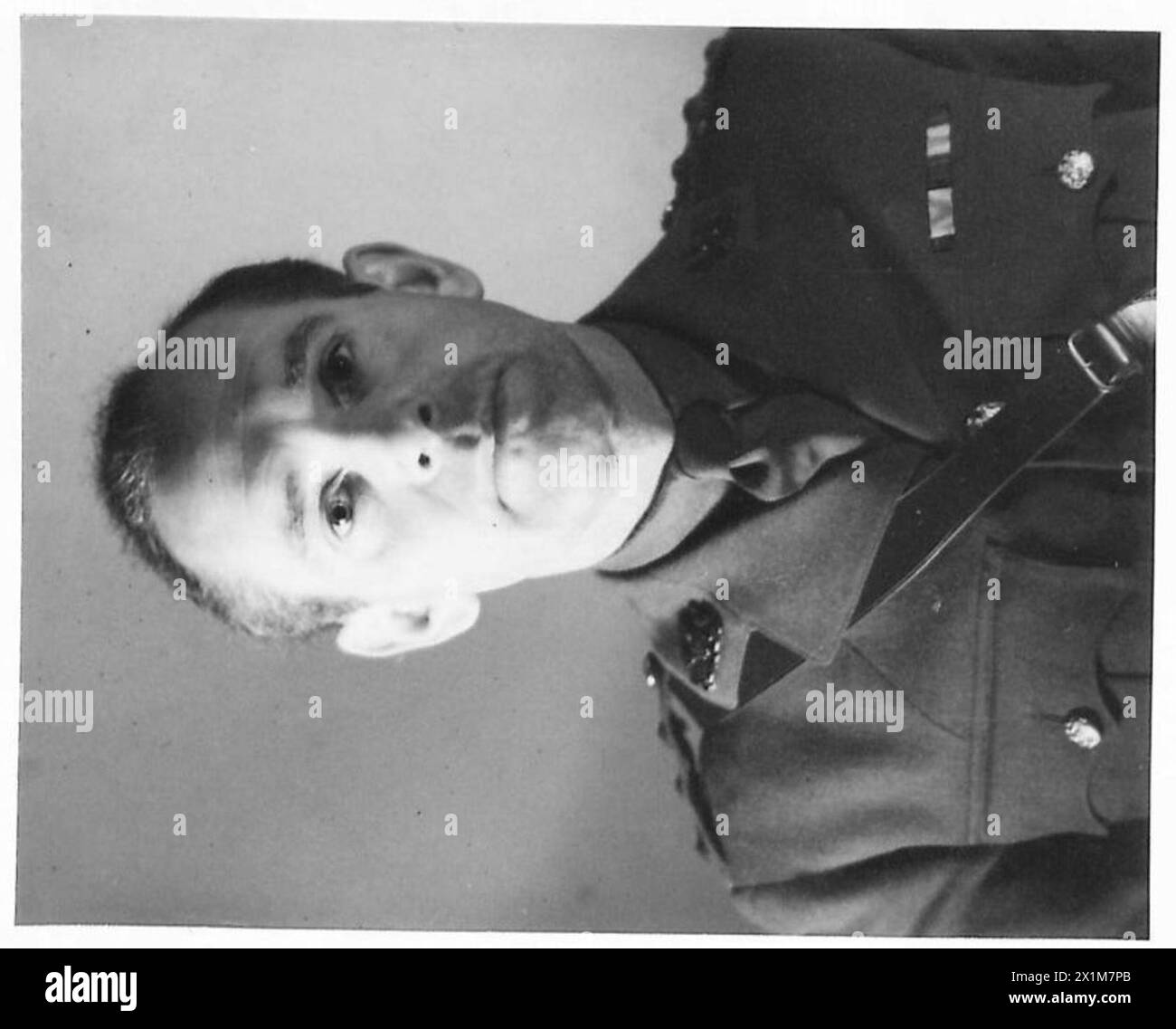 Portrait of Captain O. Borrowdale of the Army Film Unit in the Middle ...