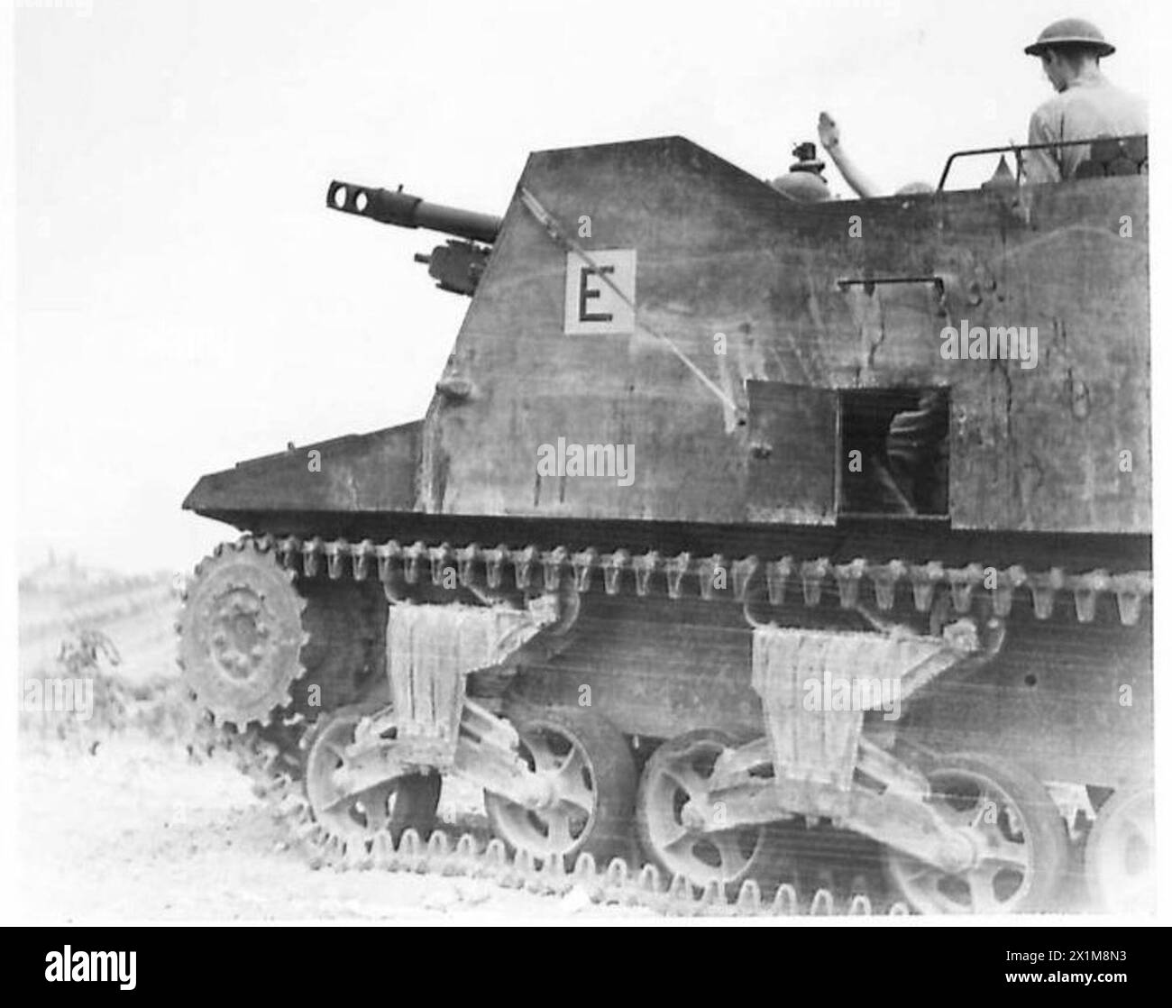 Sexton self propelled gun Black and White Stock Photos & Images - Alamy