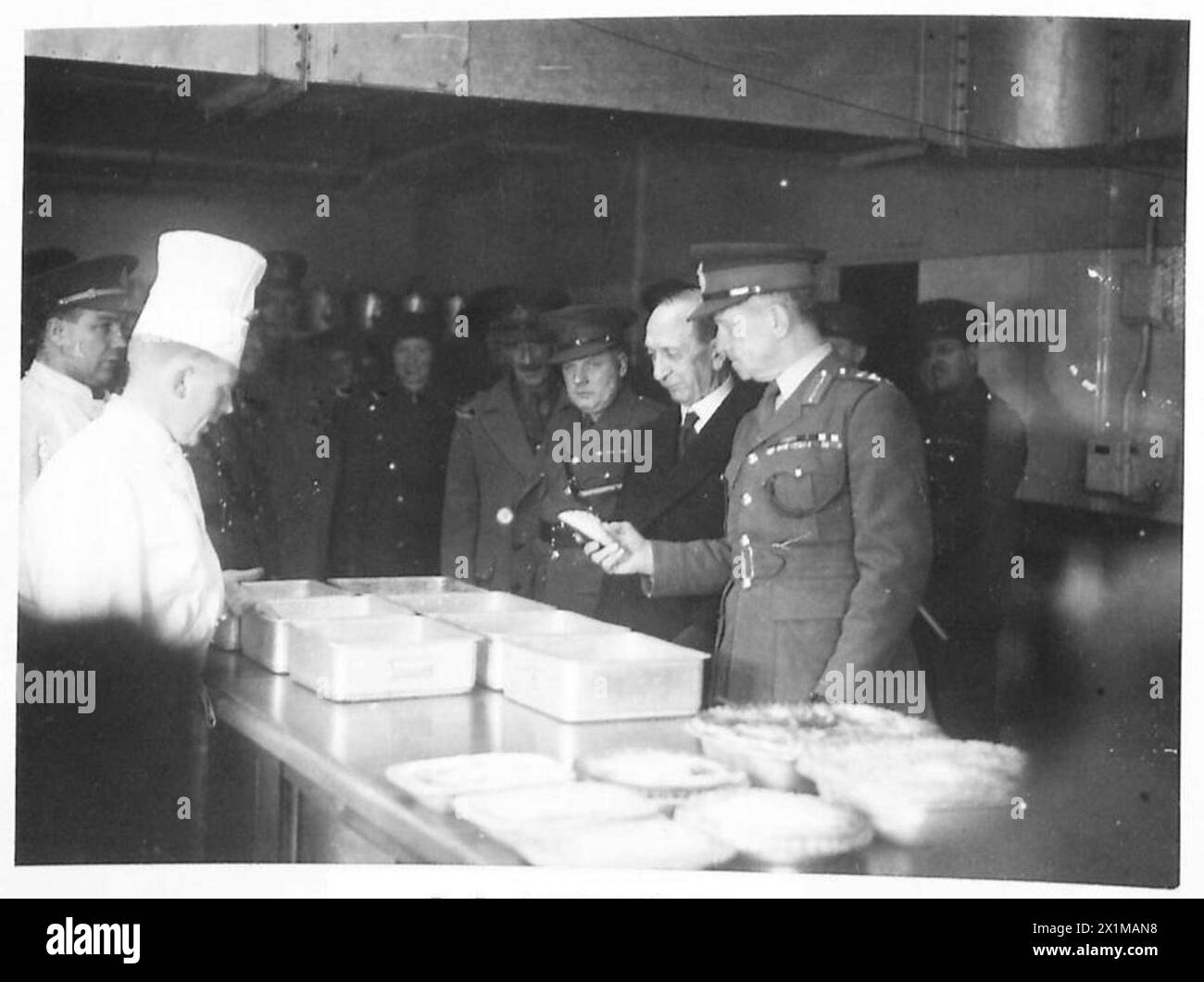 Open Rations British Army The Quartermaster-General and Sir Isidore Salmon visit the Army School ...
