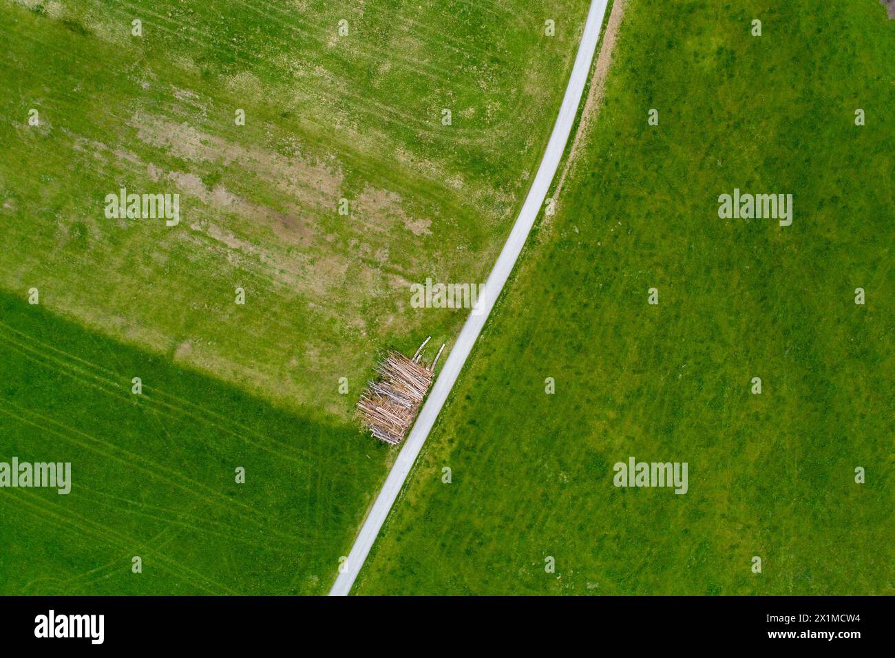 Aerial drone fly away view hi-res stock photography and images - Alamy