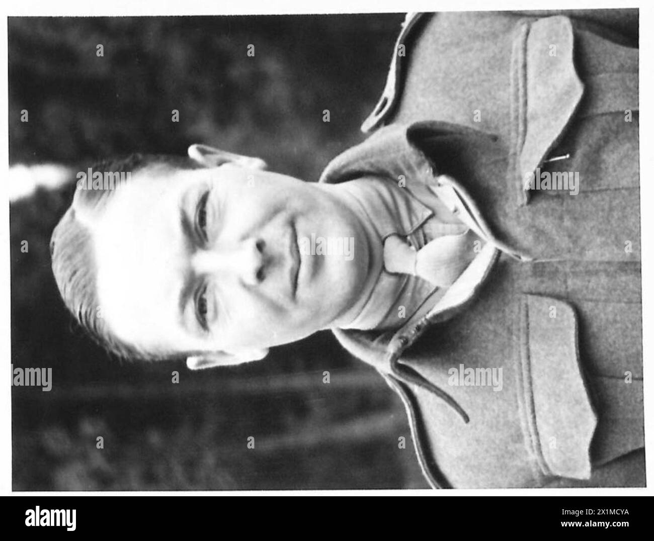 PORTRAITS - Major R.G.S. Hoare, D.A.D.P.R., A.A.Command, British Army Stock Photo