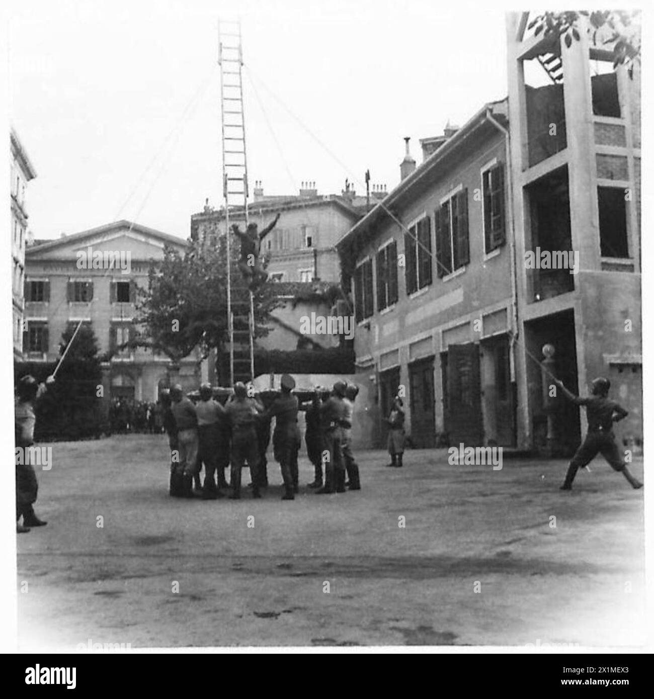 Ladder Operations Background British firemen operation ladder hi-res stock photography and images ...