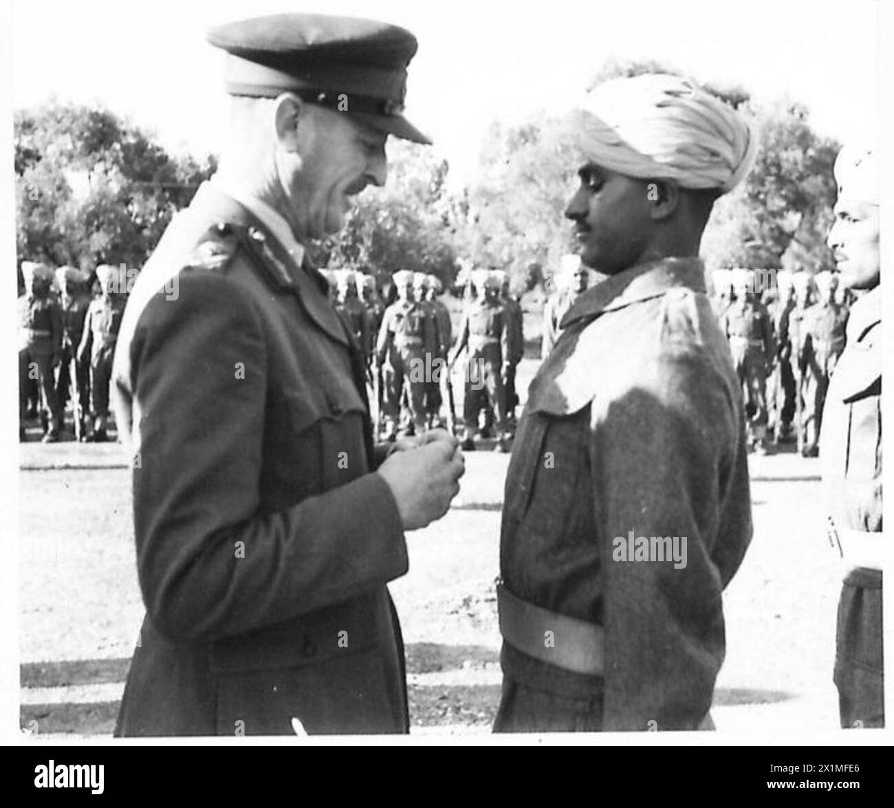 PRESENTATION OF MEDALS TO INDIAN TROOPS - Major General Mayne ...