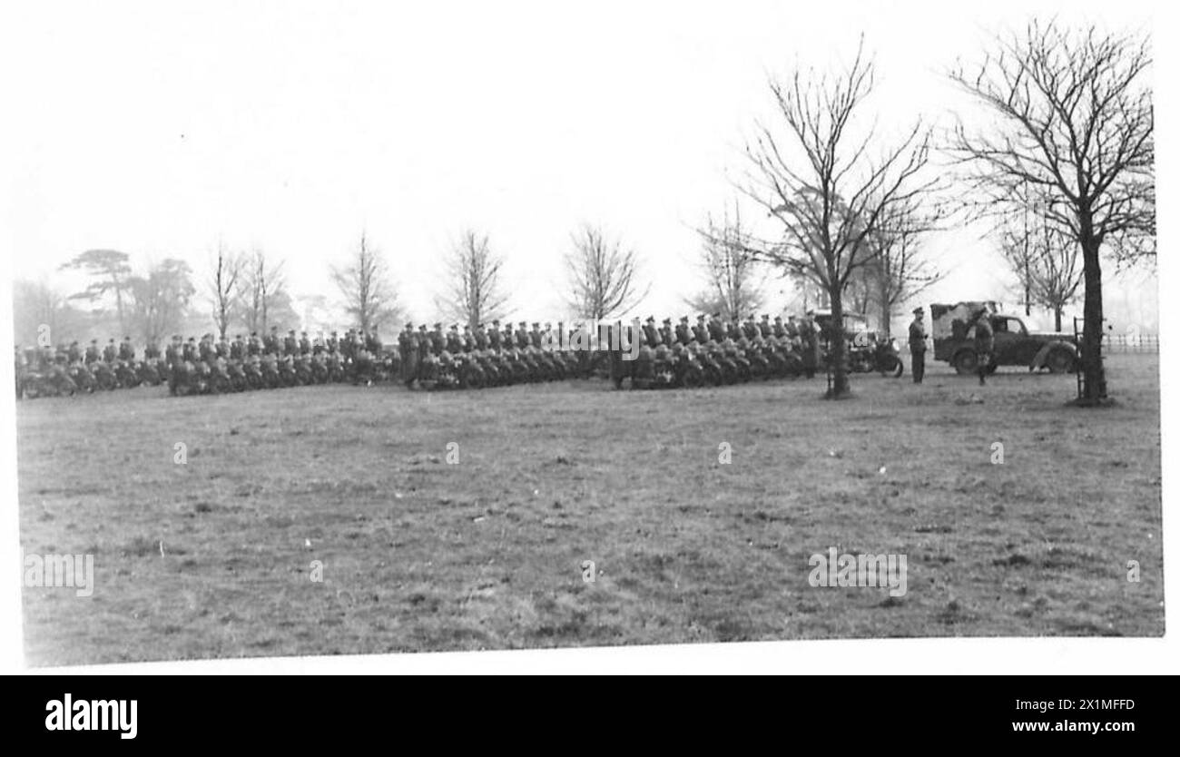 A MILITARY POLICE UNIT - The Company on parade in full marching order ...