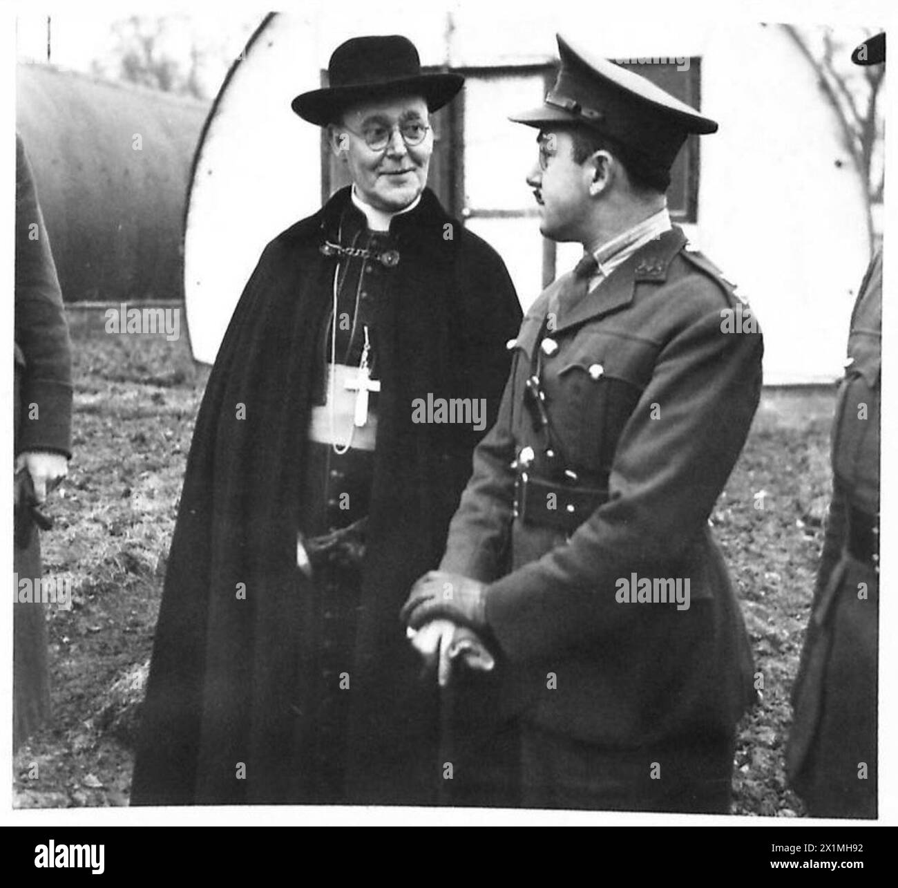 ARCHBISHOPS GODFREY VISITS PRISONERS OF WAR - The Archbishop talking to ...