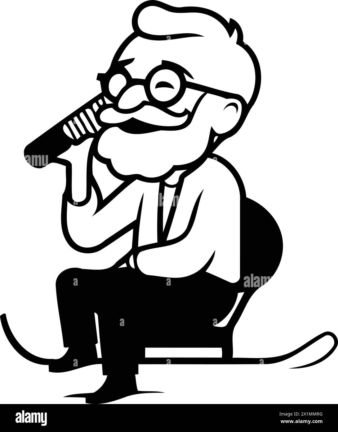Man singing into microphone Black and White Stock Photos & Images - Alamy