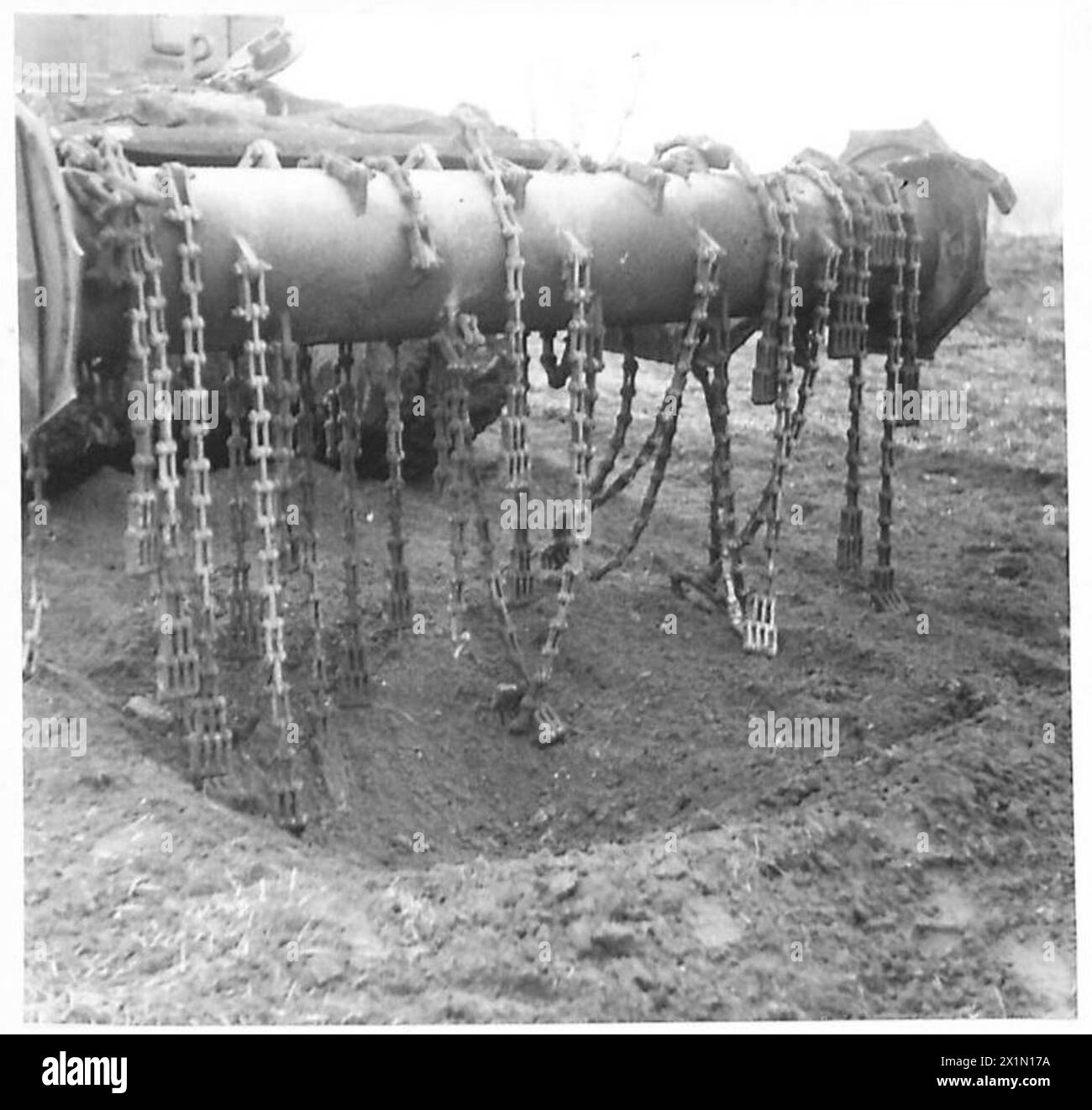 SPECIAL ASSIGNMENT FOR 79TH ARMOURED DIVISIONFLAIL TANKS - 5th mine and flail , British Army Stock Photo