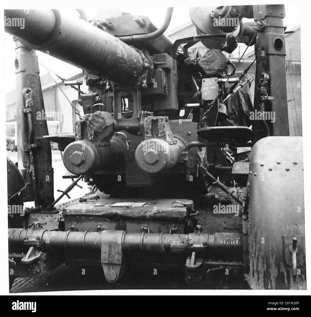 A 3.7-inch mobile gun is deployed under a special assignment for W.S.7c ...