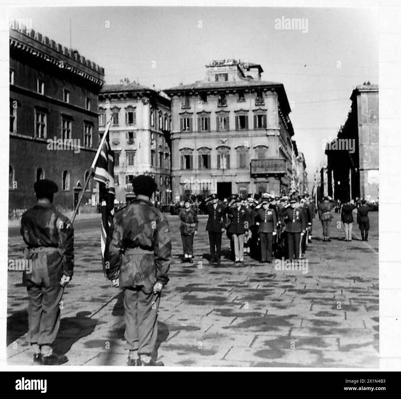 ROME RED ARMY DAY PARADE The Senior Allied Officers Salute The Rome red army day parade the senior allied officers salute the