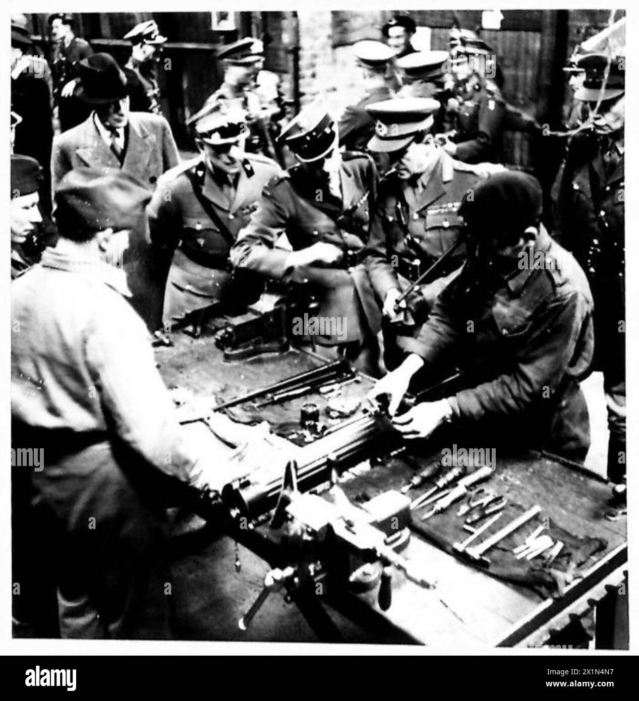 Soldiers weapon inspection Black and White Stock Photos & Images - Alamy
