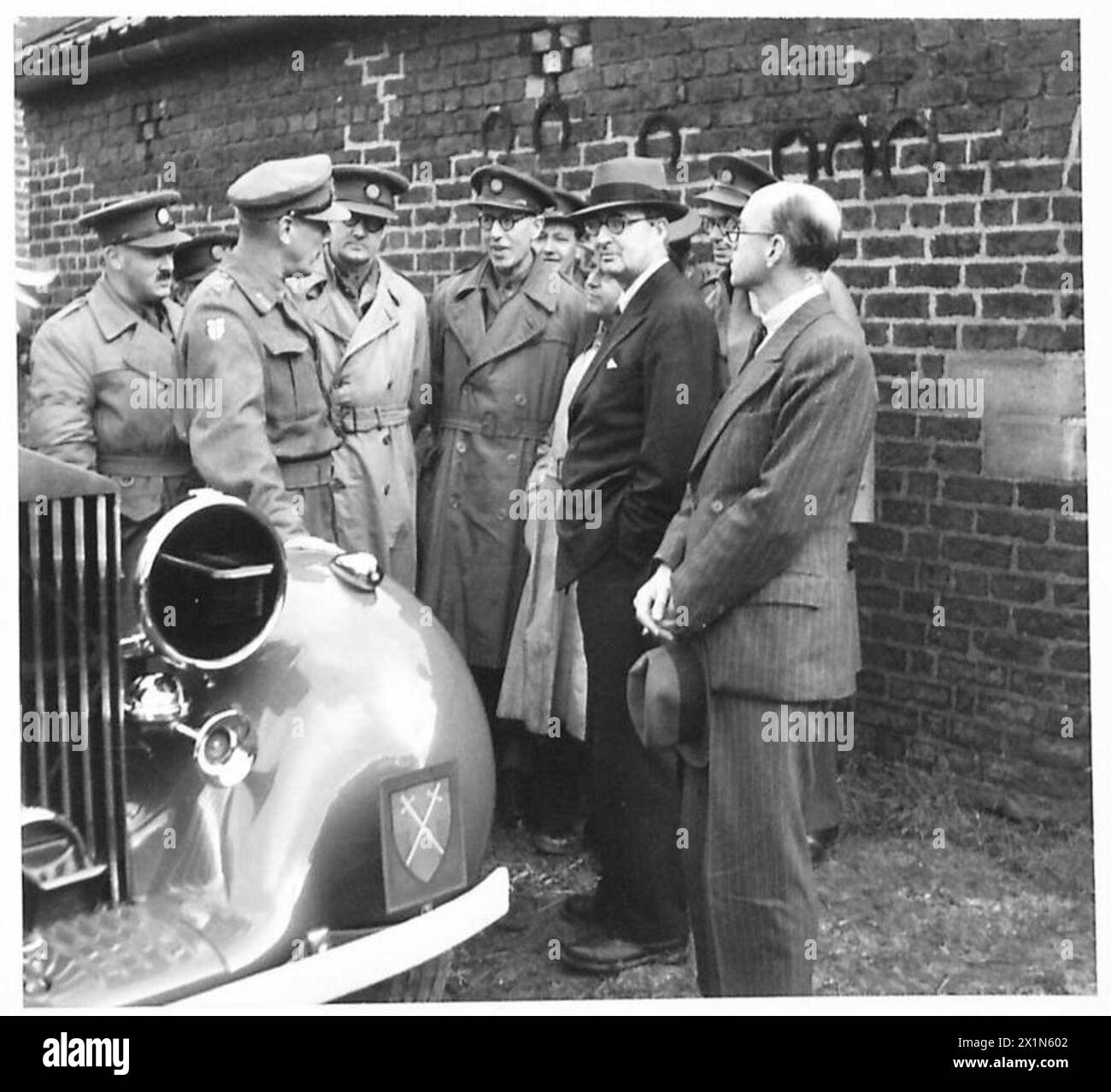 Kenneth Anderson Guard Lt. General K.A.N. Anderson speaks with war correspondents during a ...
