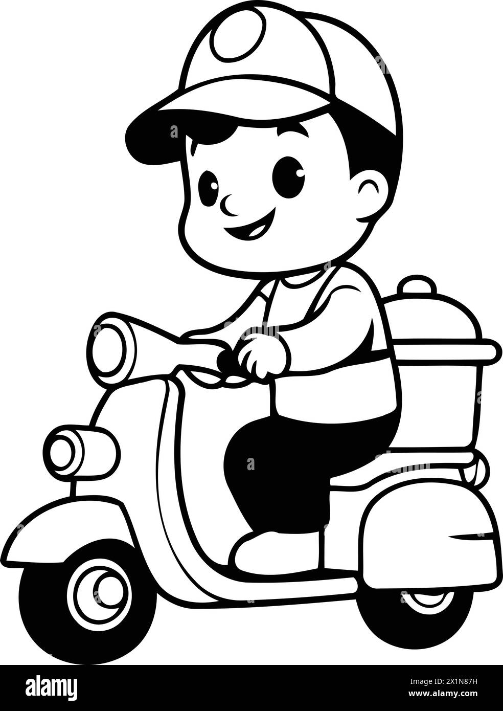 Delivery Drivers Scooter Black And White Stock Photos Images Alamy delivery-drivers-scooter-black-and-white-stock-photos-images-alamy