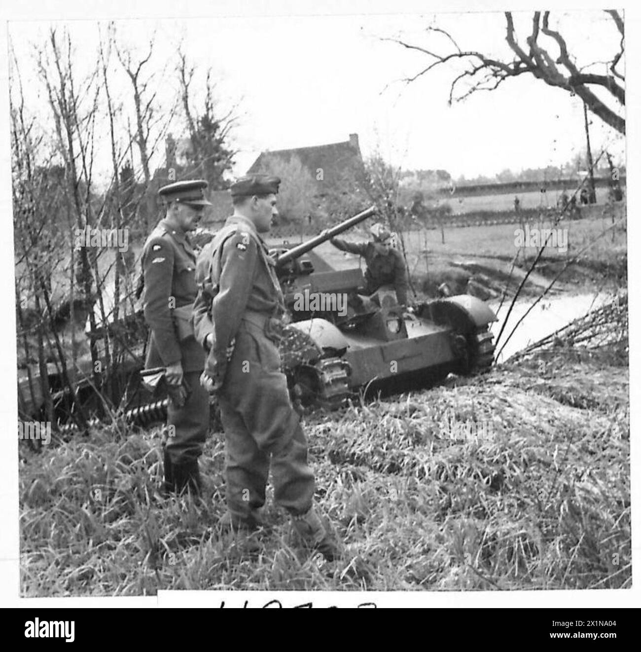 TANKS IN ACTION - The Commanding Officer and other officers of an ...