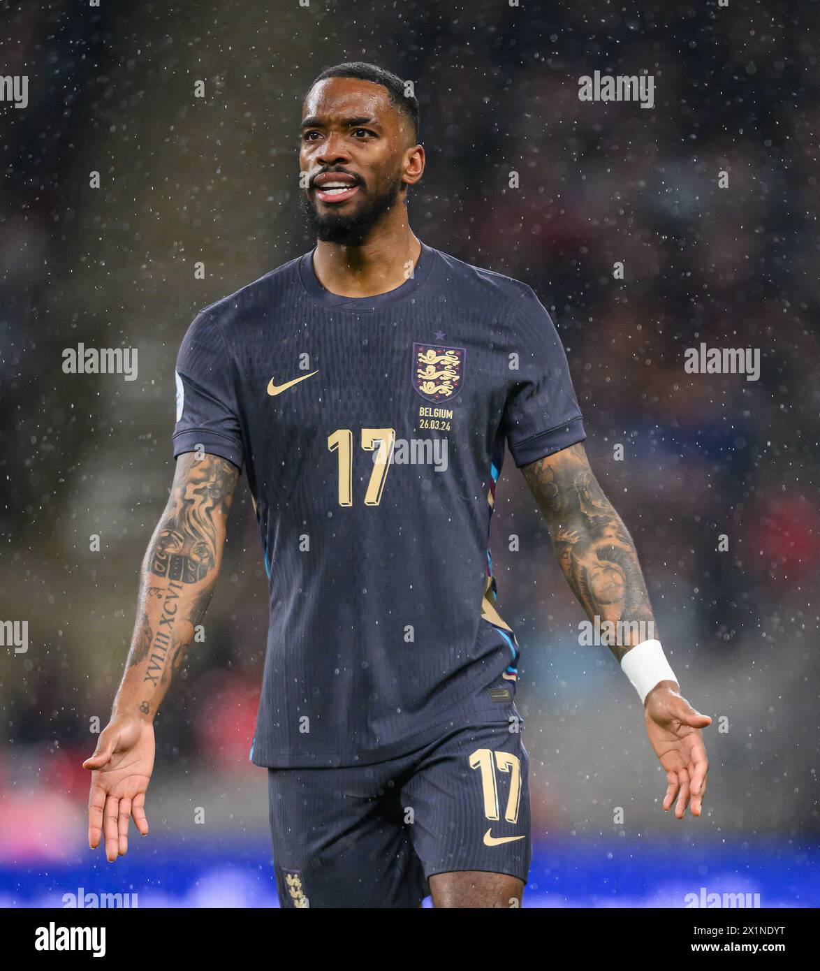 26 Mar 2024 - England v Belgium - International Friendly - Wembley Stadium. England's Ivan Toney in action against Belgium.  Picture : Mark Pain / Alamy Live News Stock Photo