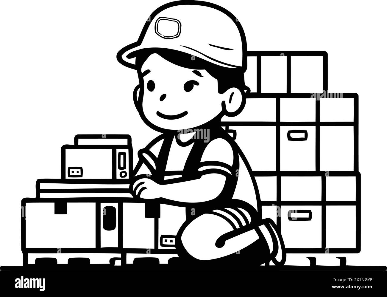 color-boxes-cardboard-stack-black-and-white-stock-photos-images-alamy