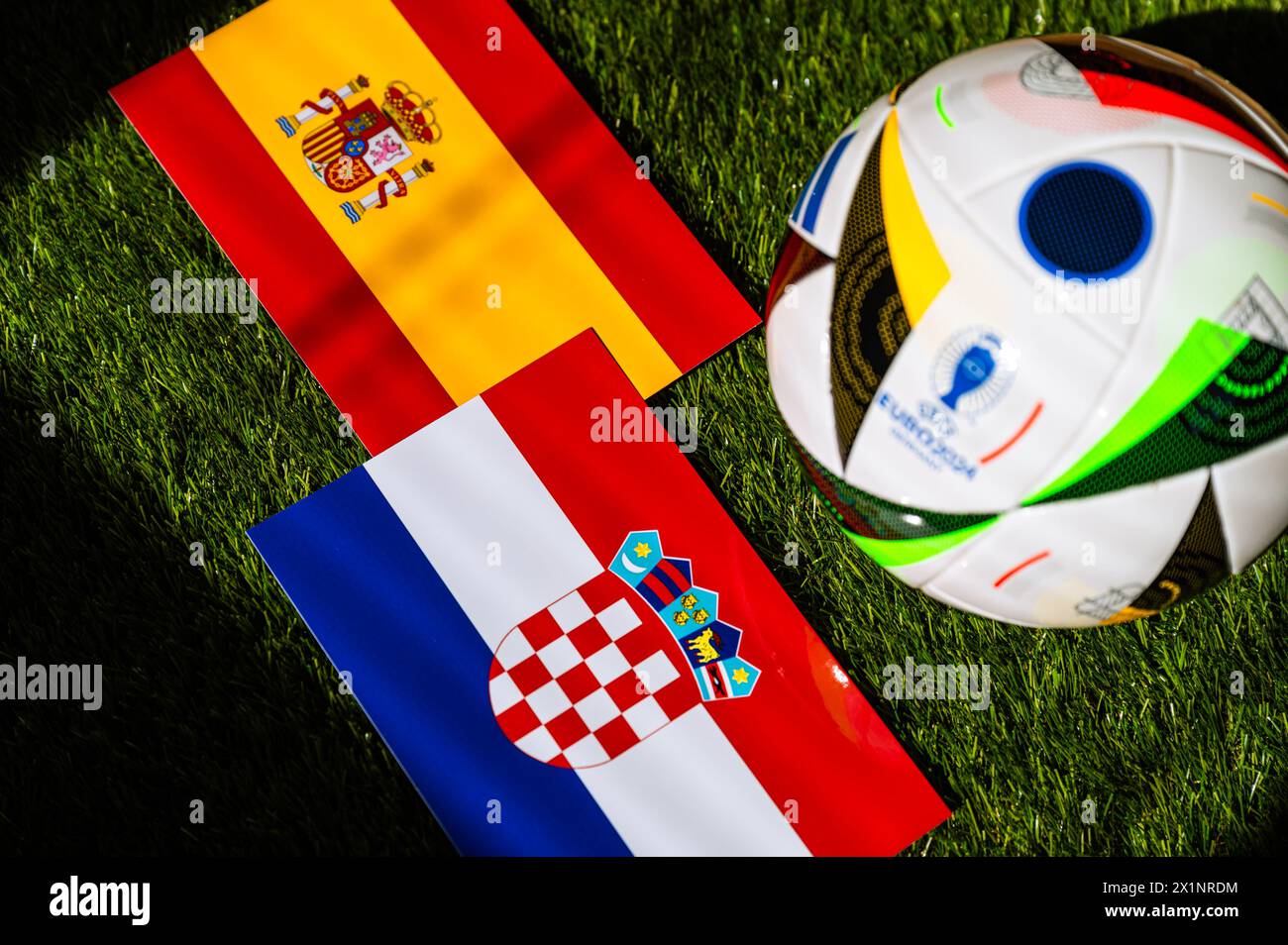 BERLIN, GERMANY, APRIL 17, 2024 Spain vs Croatia, Euro 2024 Group B