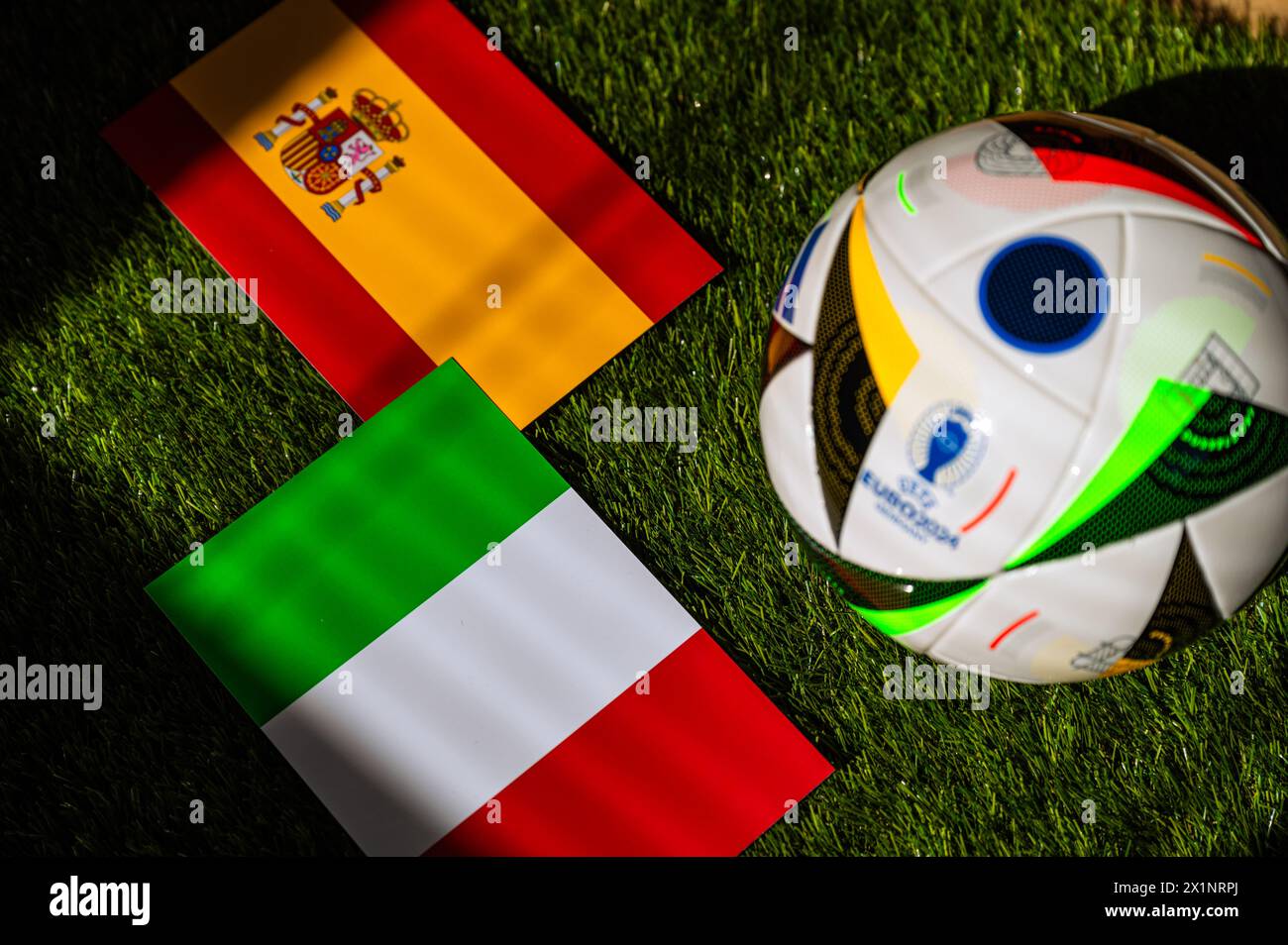 BERLIN, GERMANY, APRIL 17, 2024 Spain vs Italy, Euro 2024 Group B