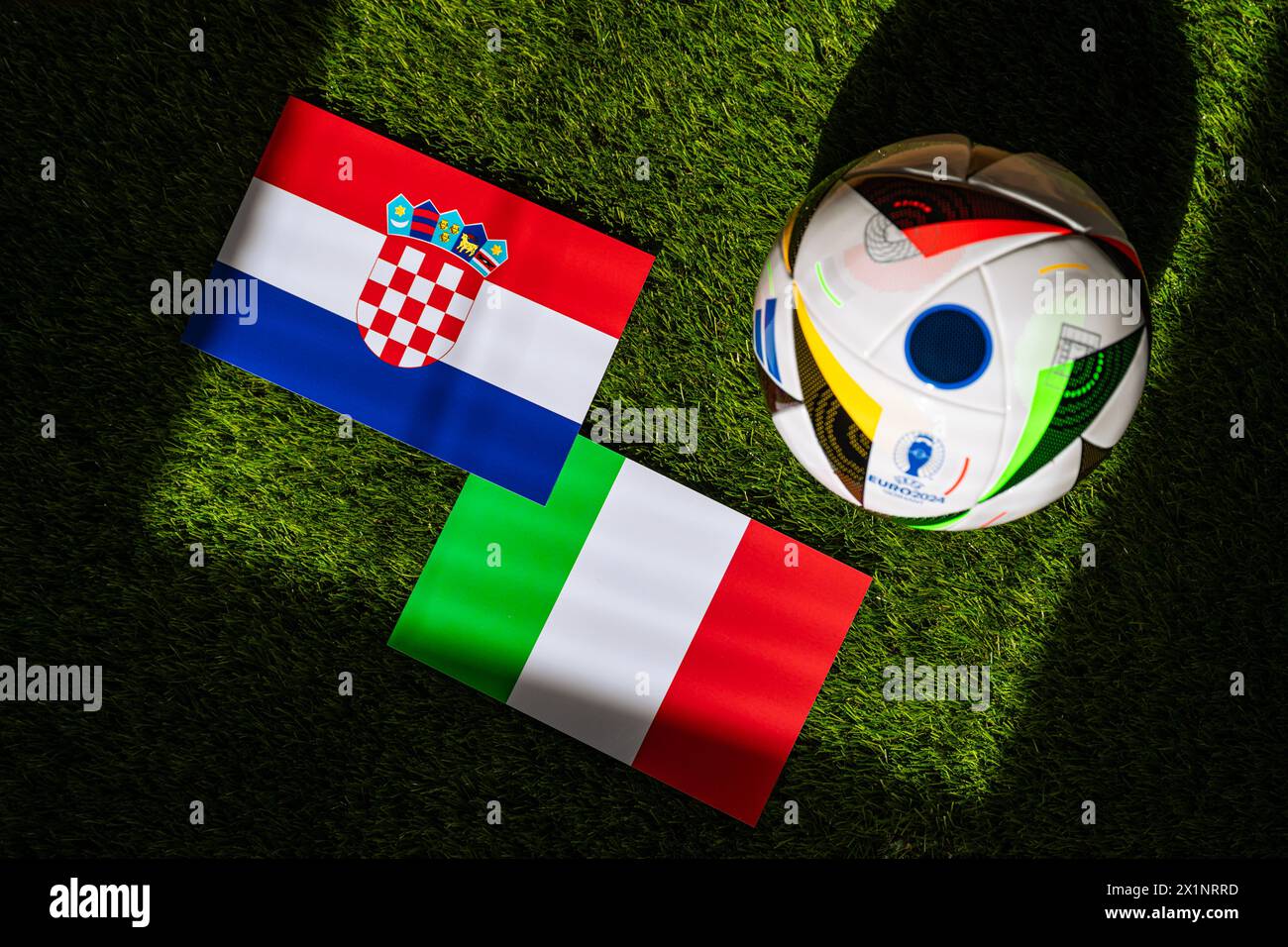 MUNICH, GERMANY, APRIL 17, 2024 Croatia vs Italy, Euro 2024 Group B