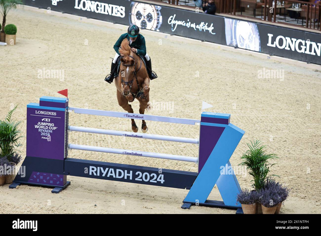 Ramzy Al Duhami of Saudi Arabia with Untouchable 32 during the Longines FEI Jumping World Cup