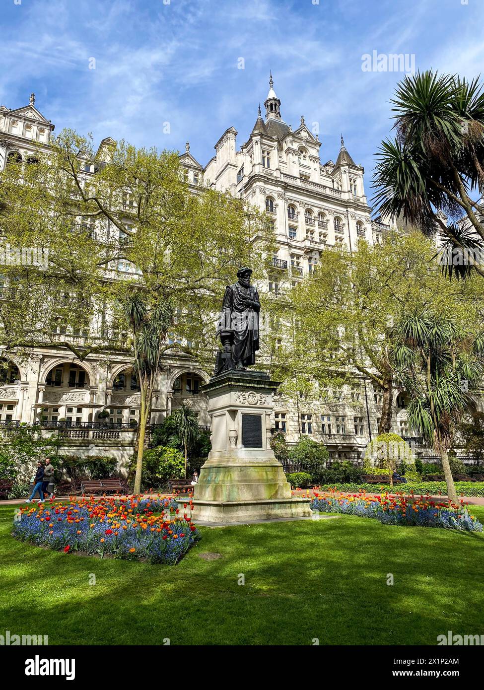 The Cyndit memorial e is seen in the Victoria Embankment Gardens ...