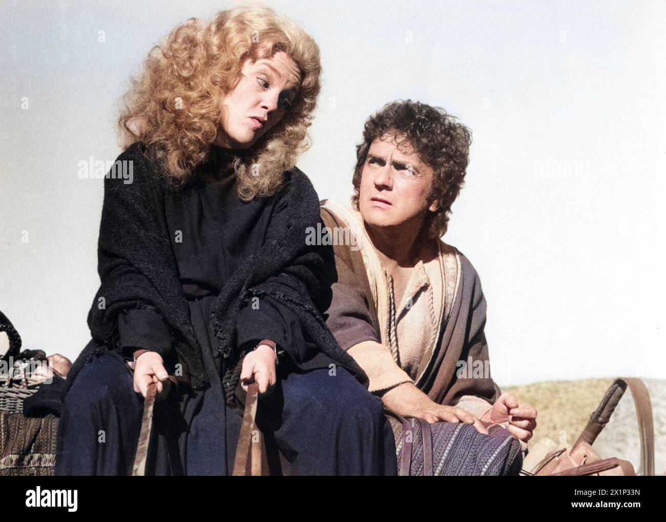 Madeline Kahn, Dudley Moore, on-set of the film, 'Wholly Moses', Columbia Pictures, 1979 Stock Photo