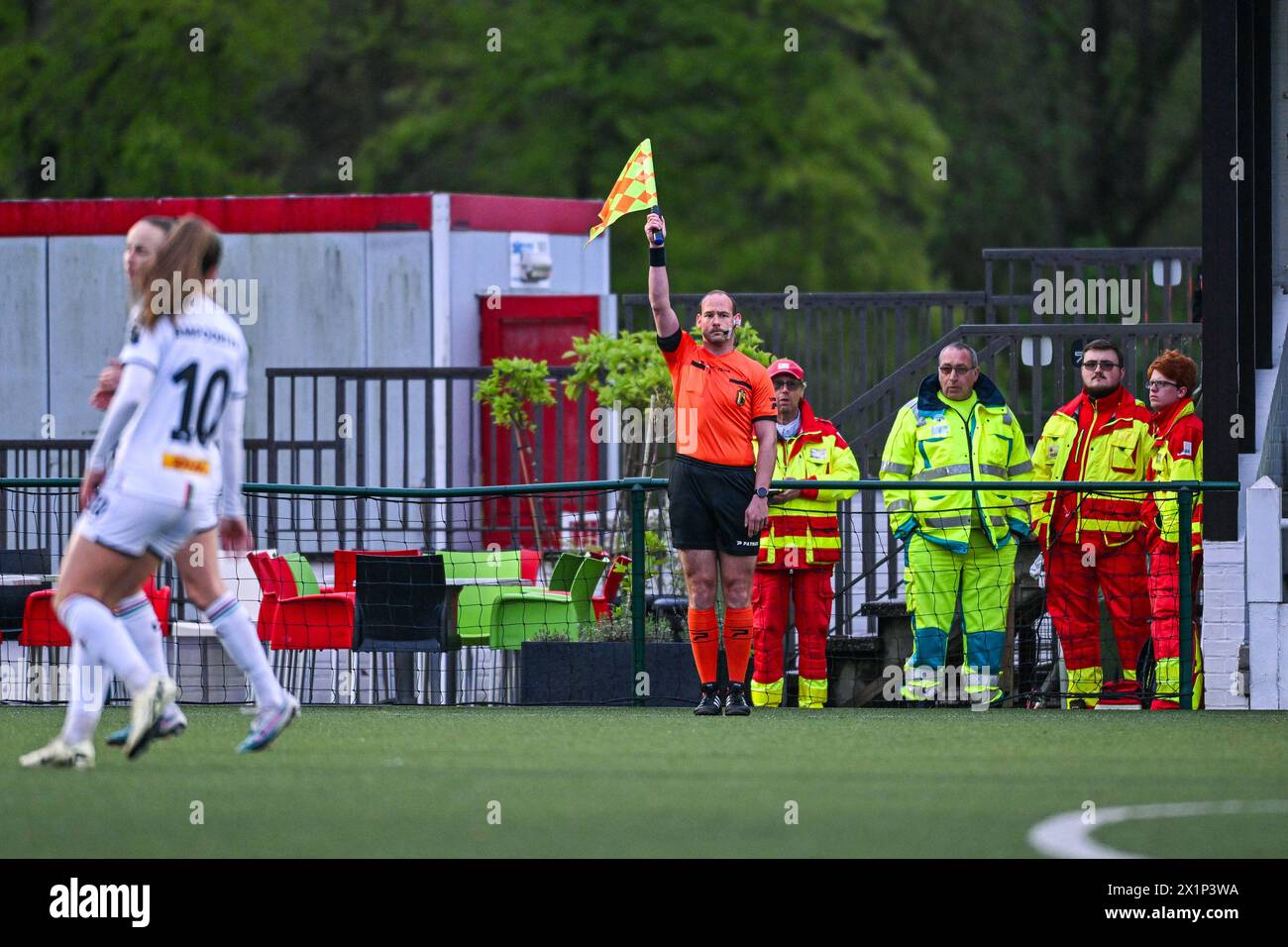 Oud Heverlee, Belgium. 16th Apr, 2024. assistant referee Juan Boelen