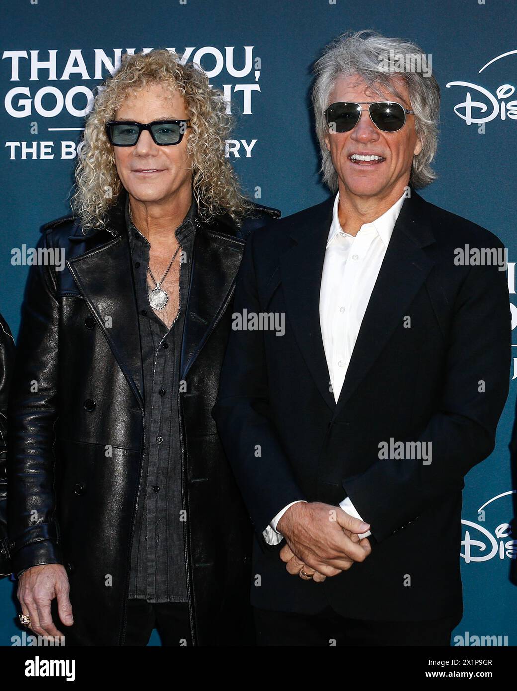 London, UK. 17th Apr, 2024. Jon Bon Jovi and David Bryan attend
