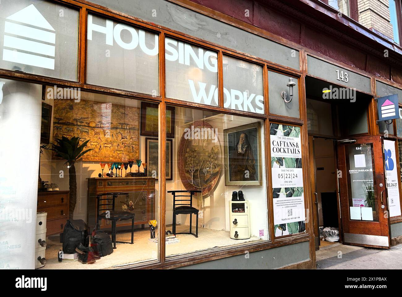 Housing Works thrift shop, exterior view, Chelsea, New York City, New