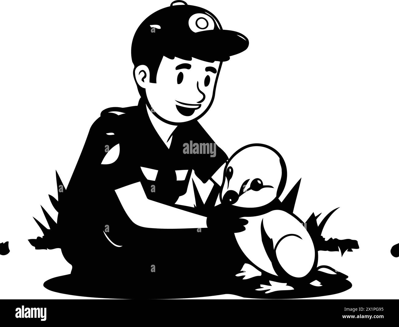 Little penguins Stock Vector Images - Alamy