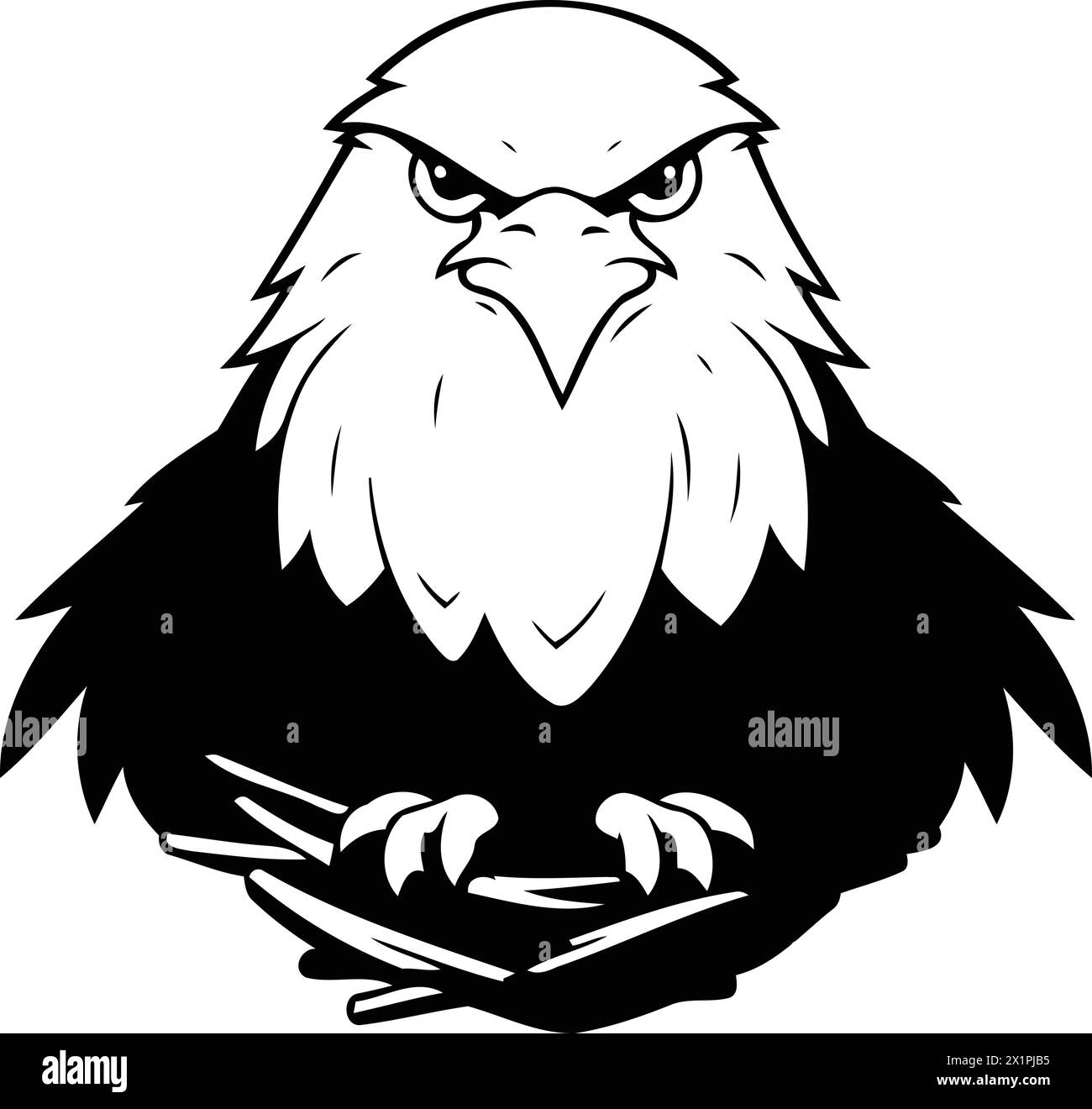 American bald eagle nest nest Black and White Stock Photos & Images - Alamy