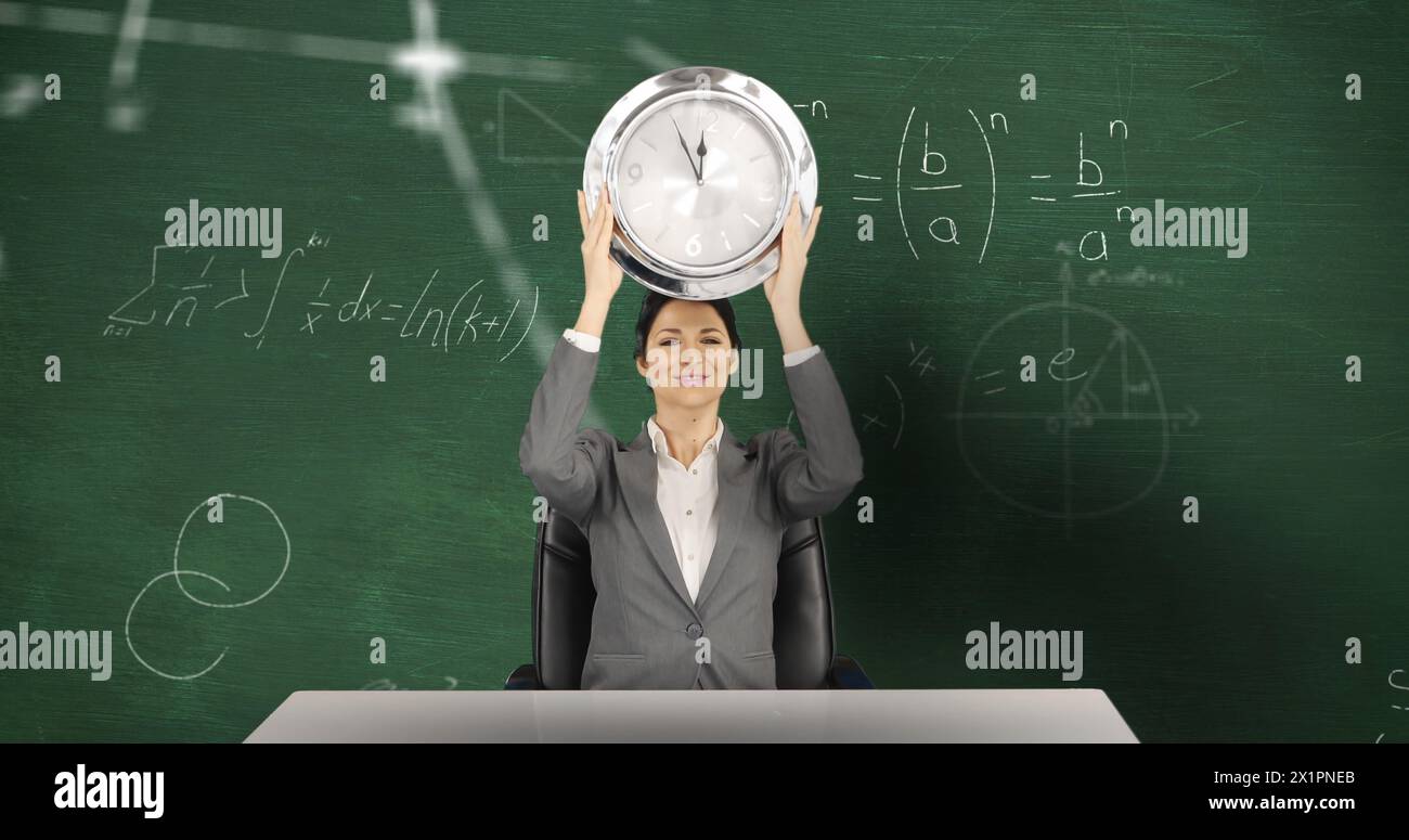 Woman study math formula hi-res stock photography and images - Alamy
