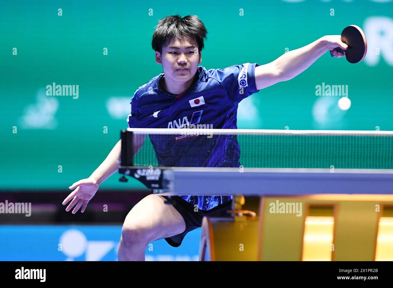 Macao, China. 17th Apr, 2024. Sora Matsushima (JPN) Table Tennis ITTF World Cup Macao 2024 Men