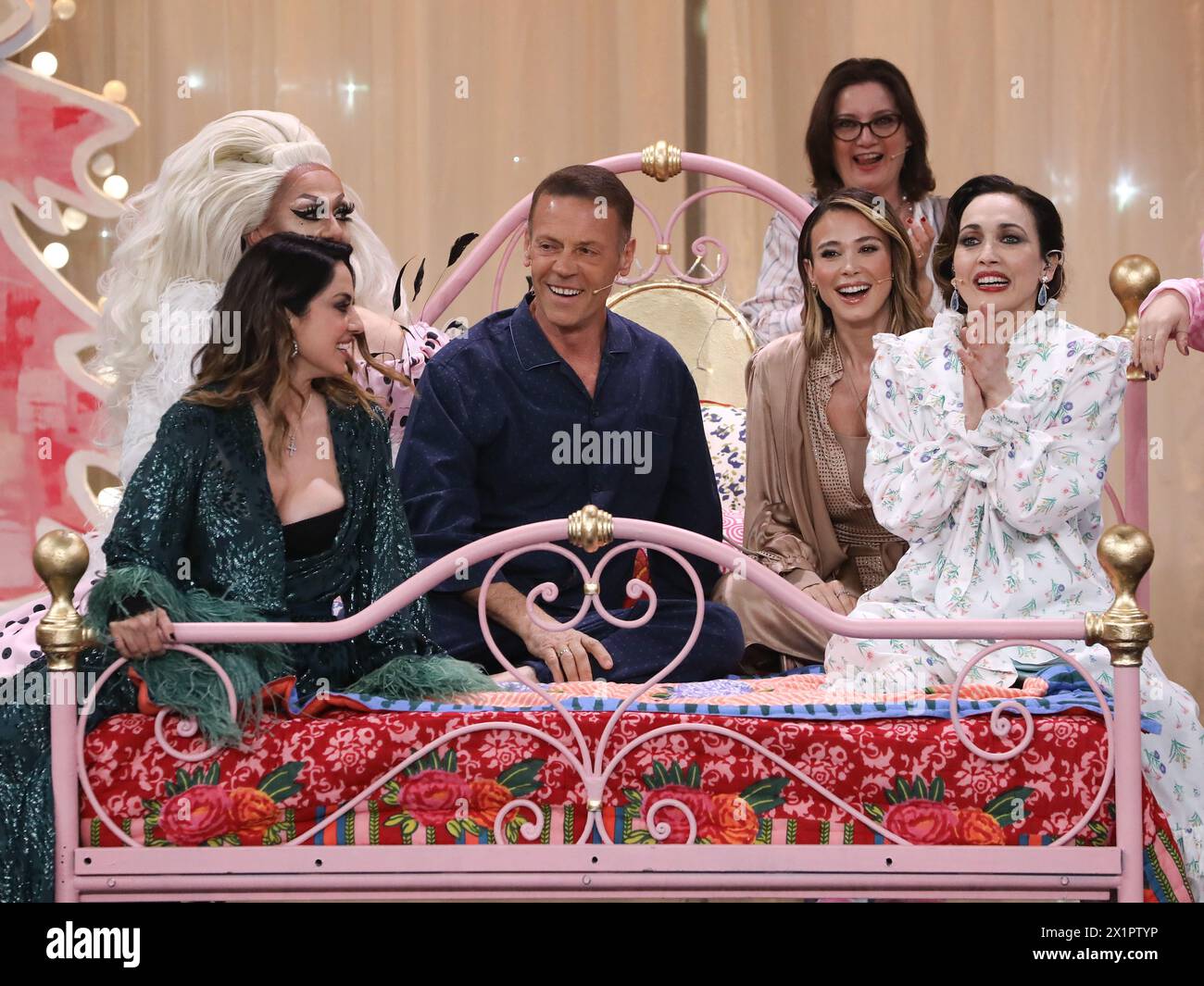 Rome, Italy. 17th Apr, 2024. Rome, Rai ex Dear studios, TV broadcast ...