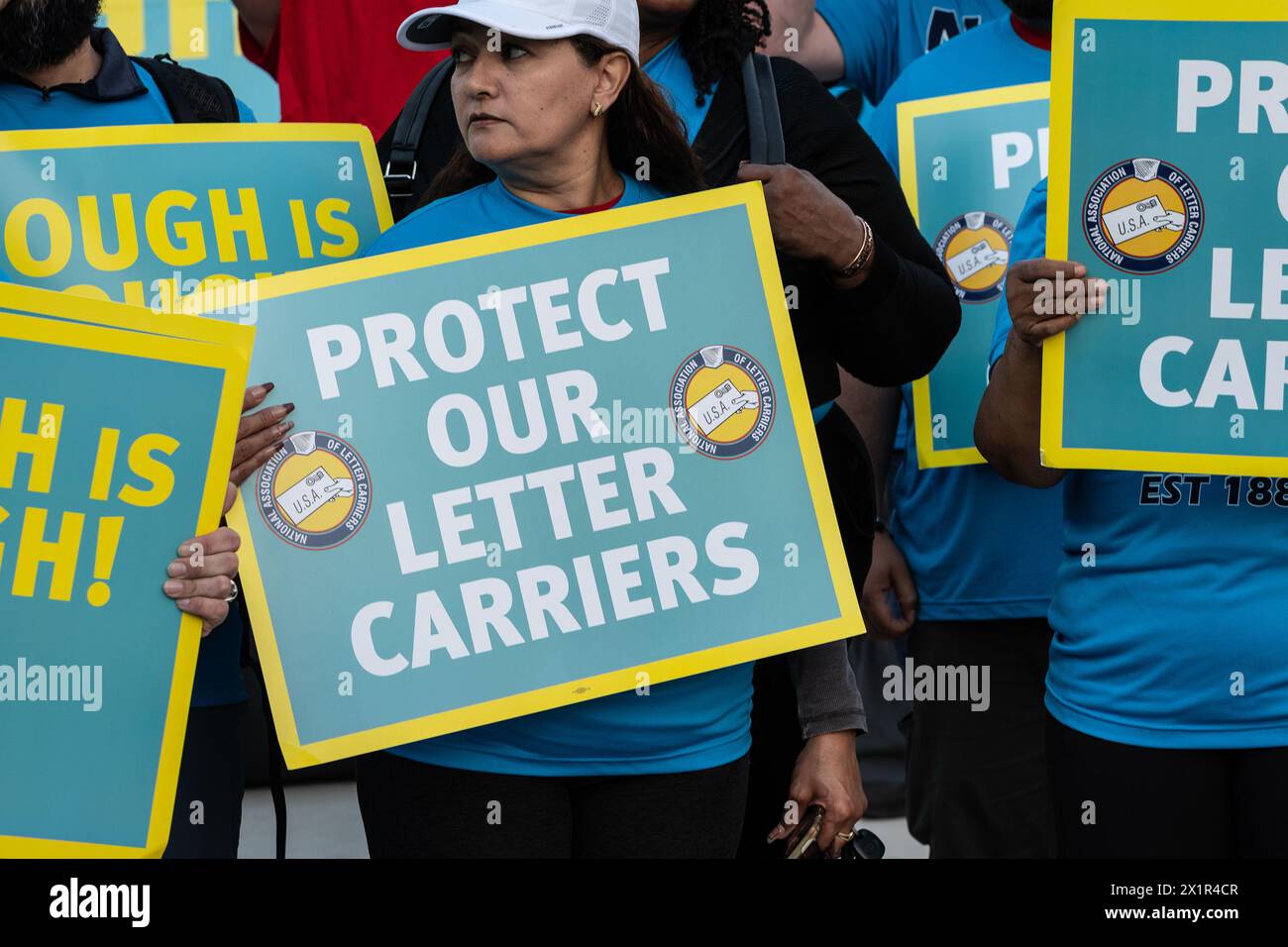 Las Vegas Nv Usa 17th Apr 2024 United States Postal Service Letter Carriers Rally Over 9528