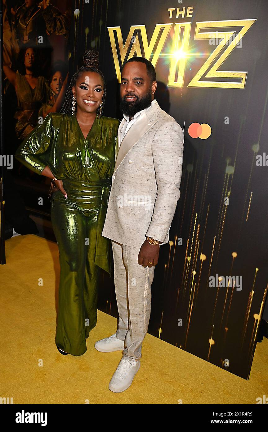 Kandi Burruss and Todd Tucker attend 'The Wiz' Broadway opening night at The Marquis Theatre in New York, New York, USA on April 17, 2024 Robin Platzer/ Twin Images/ Credit: Sipa USA/Alamy Live News Stock Photo